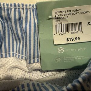 Magellan Outdoors Provence Blue and White Women Shorts